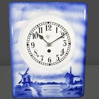 🕰️ Vintage Wanduhr mit Windmühle – Junghans Charme! 💙