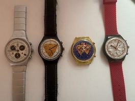 SWATCH SWISS  LOT 4 STÜCK  AB CHF1-