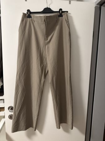 Trendige Stoffhose, beige, Gr. 44, Stradivarius