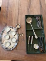 Silberbesteck mit Teeset