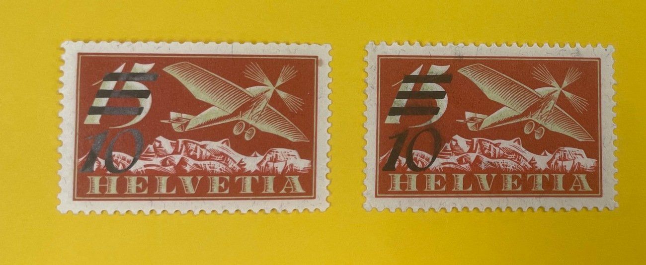 Tous les timbres: Flugpost Nr. 19 zweimal postfrisch – D'occasion à Sirnach par Melisangi