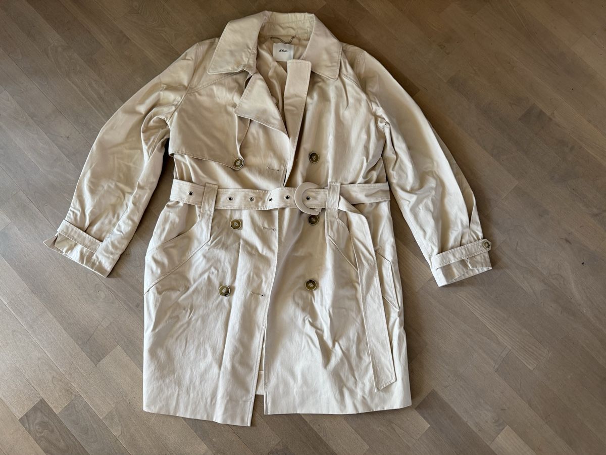 S.Oliver Cappotti: Trenchcoat  s.Oliver Damen beige/sand  gr.42 – Nuovo (secondo la descrizione) da Menzengrüt venduto da SC1973 8