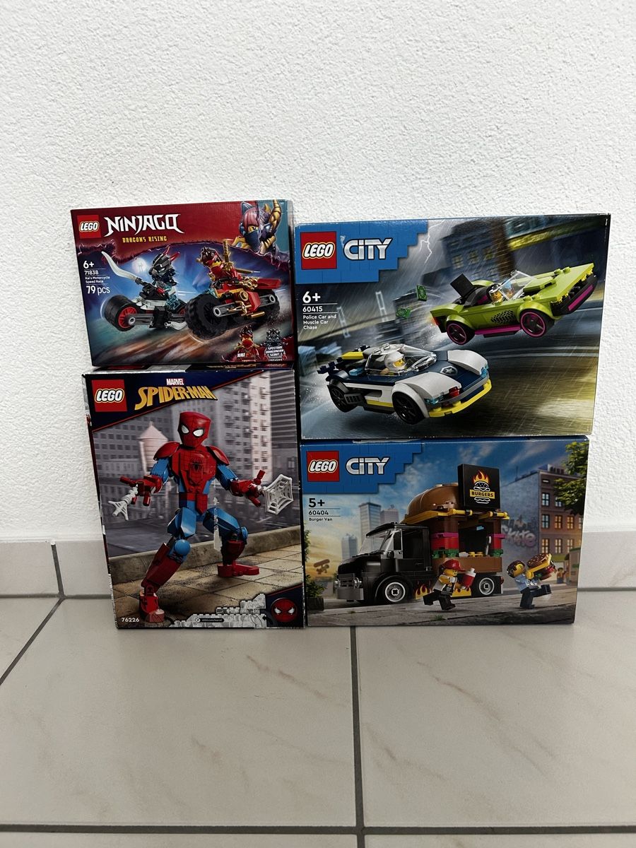 Lego Spielzeuge: LEGO Spiderman, Ninjago, City - 4 Sets - – Neu und originalverpackt aus Frick von Purple-Rain 1