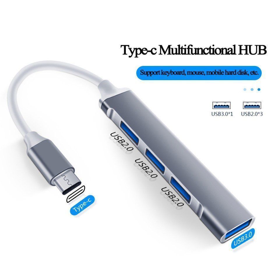 Hub & Switch: 4Port USB 3.0 Hub USB Hub High Speed Typ-C Splitter 5Gbps – Nuovo e nell'imballaggio originale da Rorschacherberg venduto da elektrofreak 1