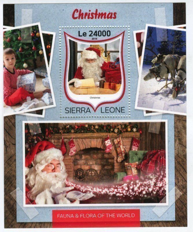 Tous les timbres: Block "Weihnachtsmann". Sierra Leone. – Neuf avec emballage d'origine à Basel par Butsch5
