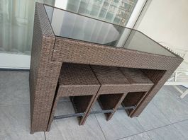 Hochtisch mit 6 Hocker