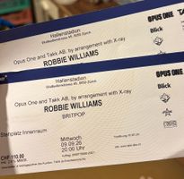 2 Steplätze Robbie Williams Hallenstadion 09.09.26