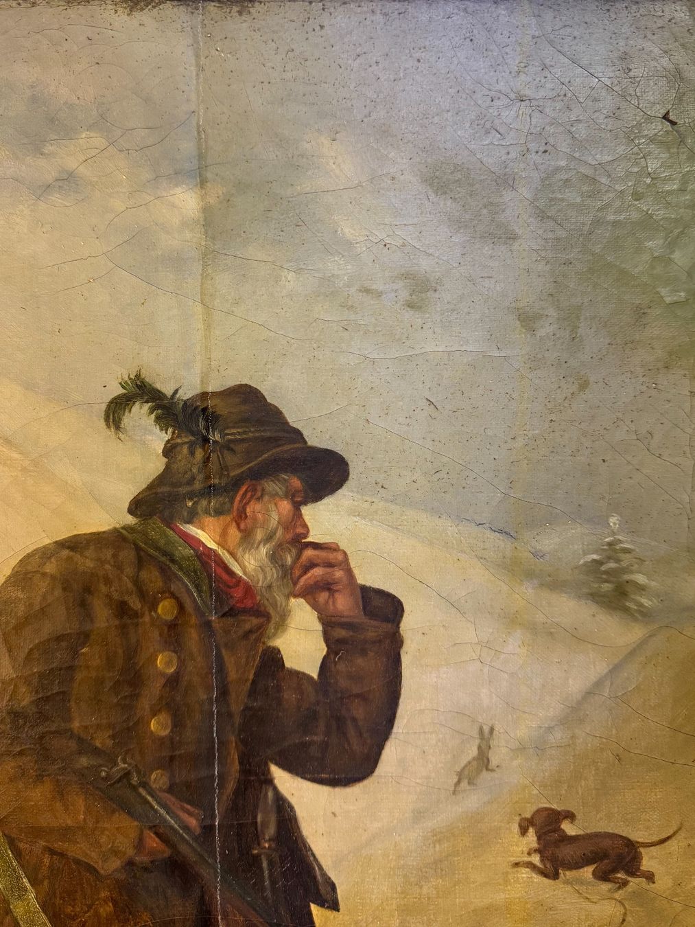 Dipinti: Jäger mit Hunden auf der Stöberjagd – Usato da Domat/Ems venduto da ren_5859 3