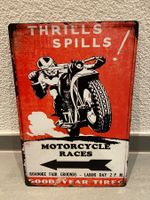 Motorcycle GOOD YEAR TIREG Pneu Blechtafel für Dekoration