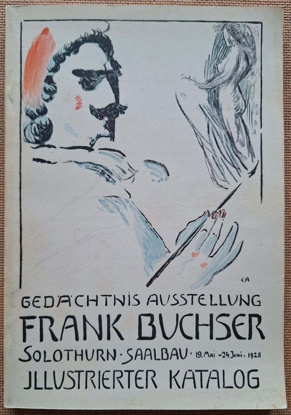 Libri: Cuno Amiet "Frank Buchser, Illustration" 1928, Katalog – Usato da Aarburg venduto da Rosen_Rot