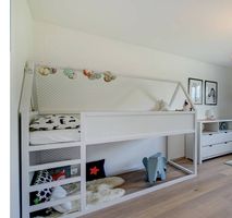Lit montessori mezzanine pour enfant 90x200 cm