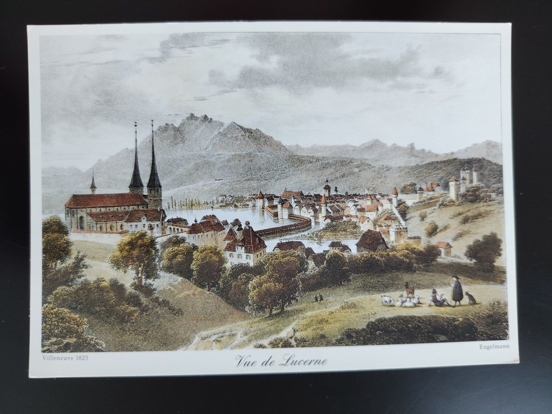 Cartes postales: Alte Ansichtskarte Luzern, Alter Stich, Engelmann – D'occasion à Ohmstal par Lebensfreude05
