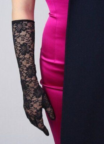 Guanti & manicotti: NEUE Spitzen Handschuhe schwarz 39 cm - 221035 – Nuovo (secondo la descrizione) da Küssnacht am Rigi venduto da Pidu5