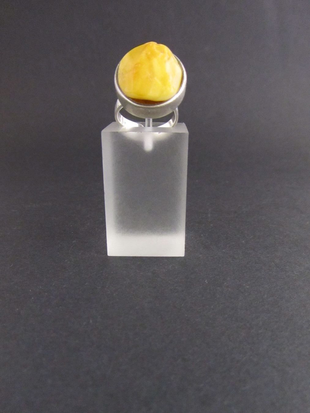 Bagues: Silberring mit Bernstein Butterscotch – D'occasion à Basel par spinne02 3