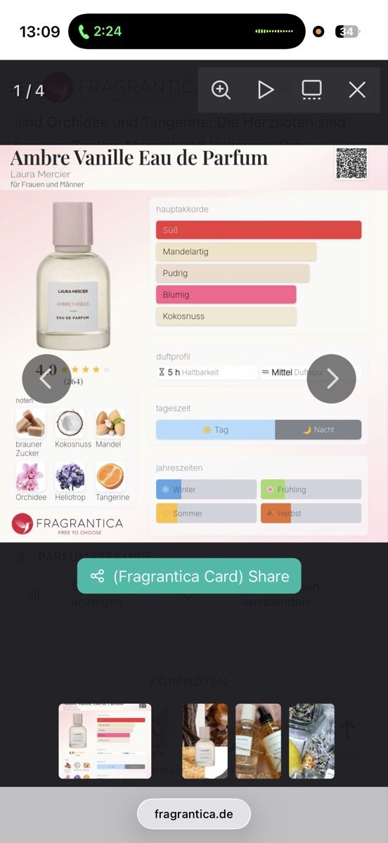 Profumi & Eau de Toilette: LAURA MERCIER AMBRE VANILLE ,2 ml – Usato da Sursee venduto da nst_czk2 2