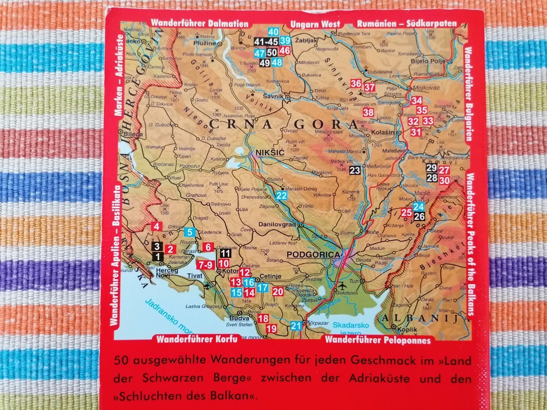 Libri: Montenegro 🌞 Rother Wanderführer – Usato da Emmenbrücke venduto da kartensepp 1