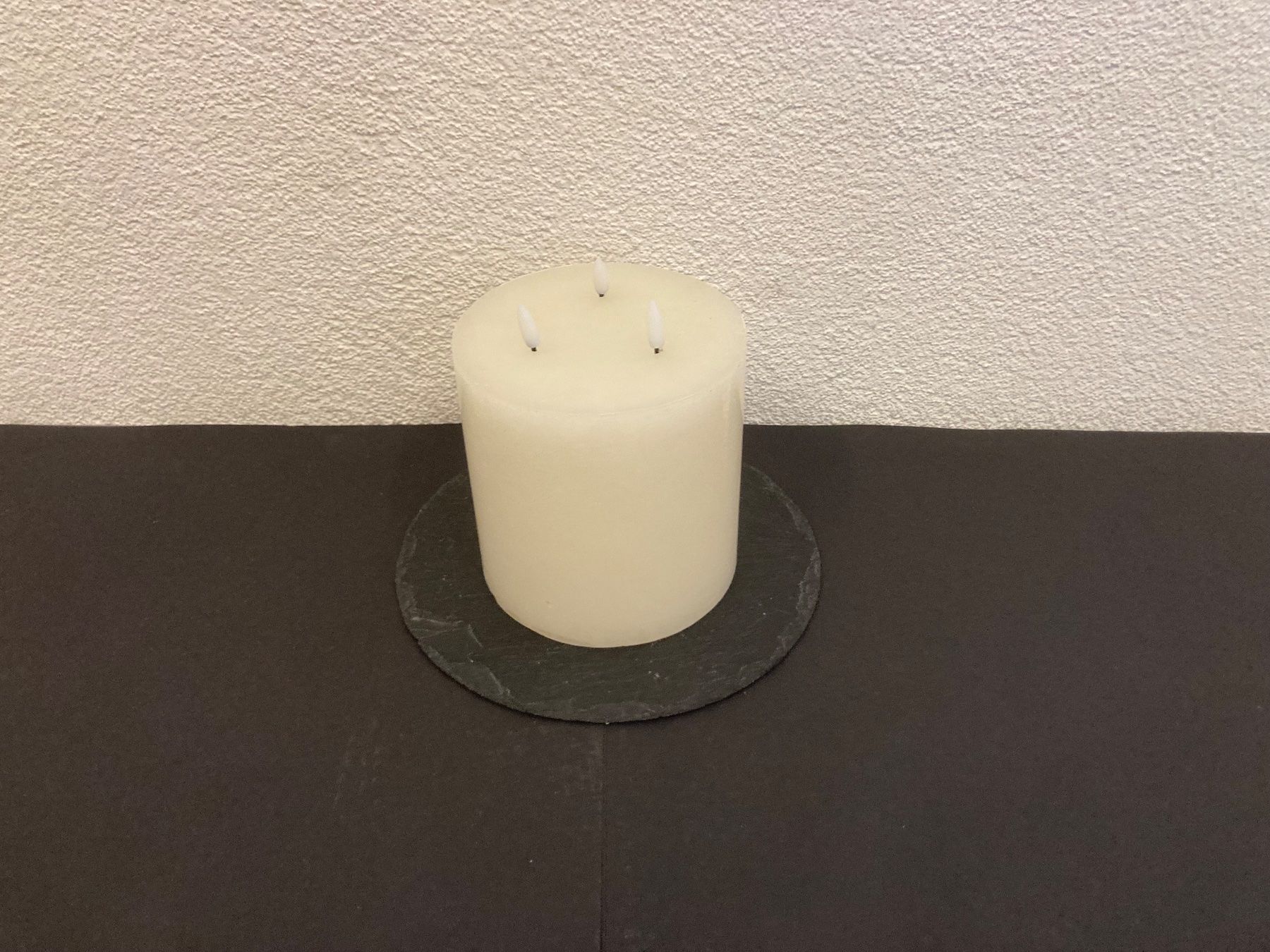 Kerzen: LED Echtwachs 3-Docht Kerze, 15 x 15 cm, creme,Timerfunktion – Neu und originalverpackt aus Neuenhof von jorogo 1