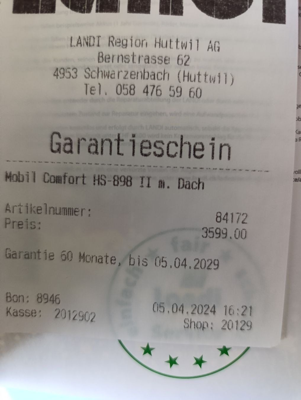 Rollstühle: Rollstuhl Elektrowagen H-898 – Gebraucht aus Turbenthal von QMay 3