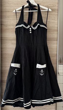 Hell Bunny Vixen Kleid, schwarz, Grösse XL, Top Zustand!