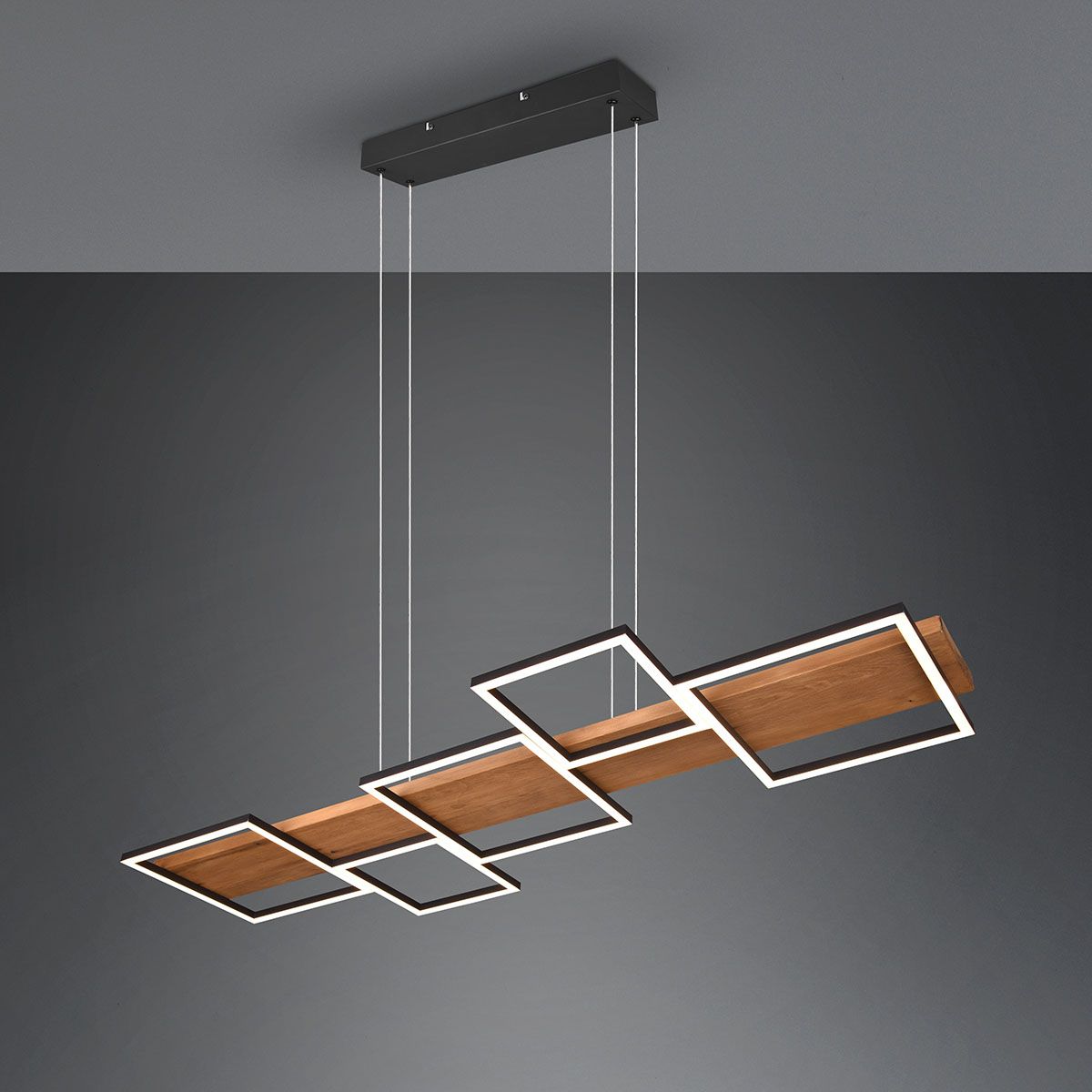 Lampadari & plafoniere: LED Pendelleuchte, Holz, Metall, Dimmer – Nuovo (secondo la descrizione) da Kreuzlingen venduto da Smart-Light