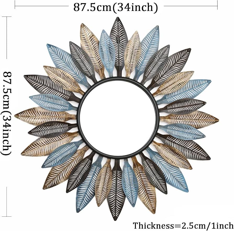 Specchi: Mirror Leaf Petal Art 87cm NP: 99.- – Usato da Horgen venduto da lme_8kj7 2