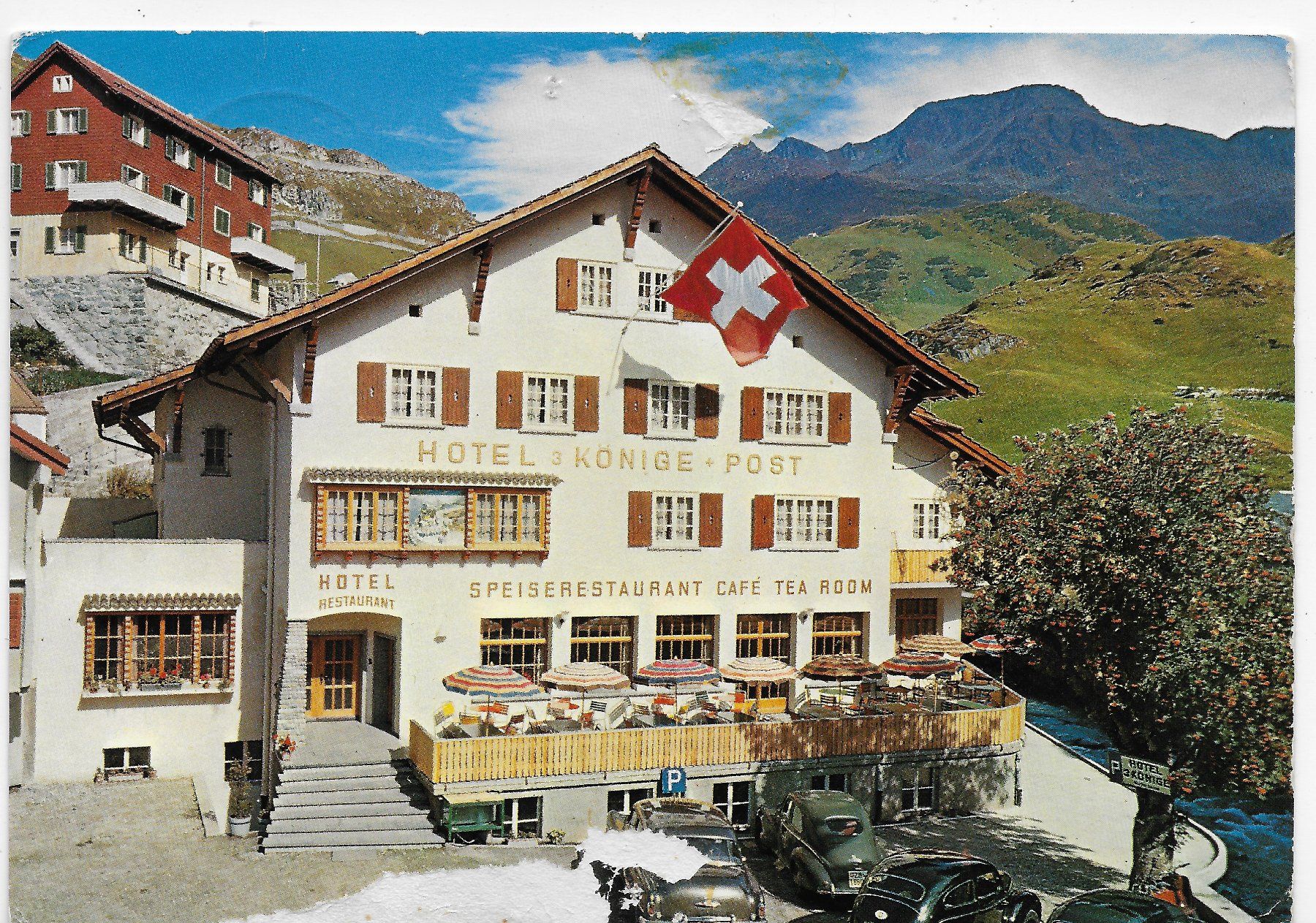 Cartoline postali: Hotel 3 Könige & Post, Andermatt – Usato da Hefenhofen venduto da Richsalz