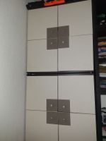 2 schränke weiss braun 8 Fächer gut erhalten