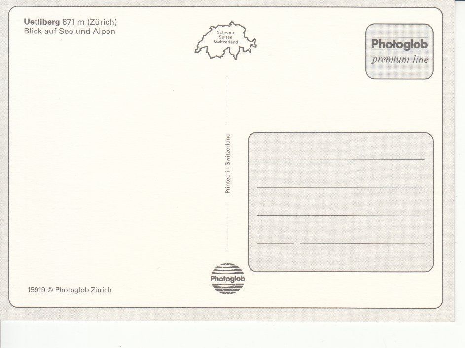 Cartoline postali: Uetliberg um 1995 – Usato da Bürglen TG venduto da StampGraf 1