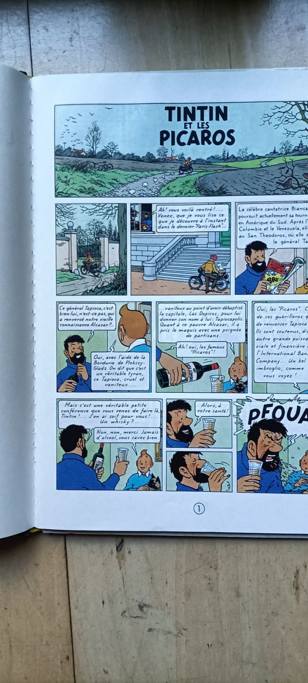Fumetti: Comic Tintin et les Picaros Hergé Casterman – Usato da Winterthur venduto da gwli 2