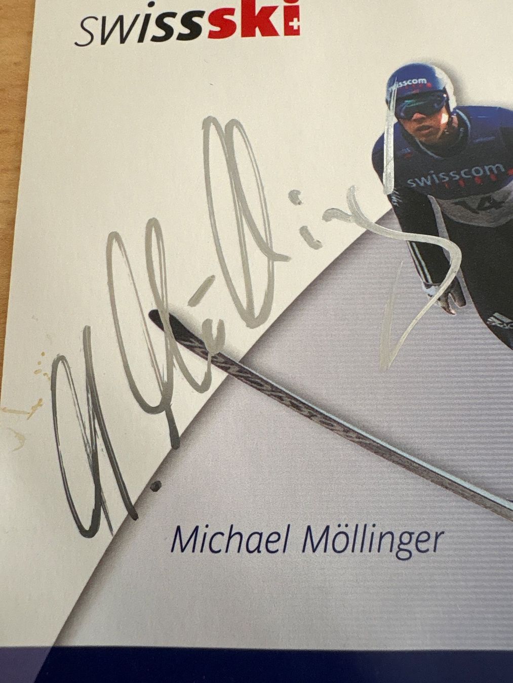 Autografi: Autogrammkarte Michael Möllinger Skispringen – Usato da Ibach venduto da lisch3 1