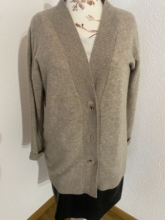 Jaquettes longues en laine beige chiné S.Oliver