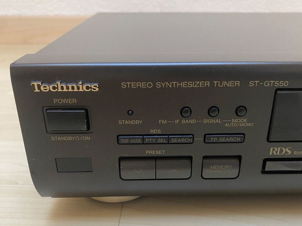 Tuner Technics ST-GT350 - Synthétiseur Stéréo Numérique - AM/FM - Occasion - Noir