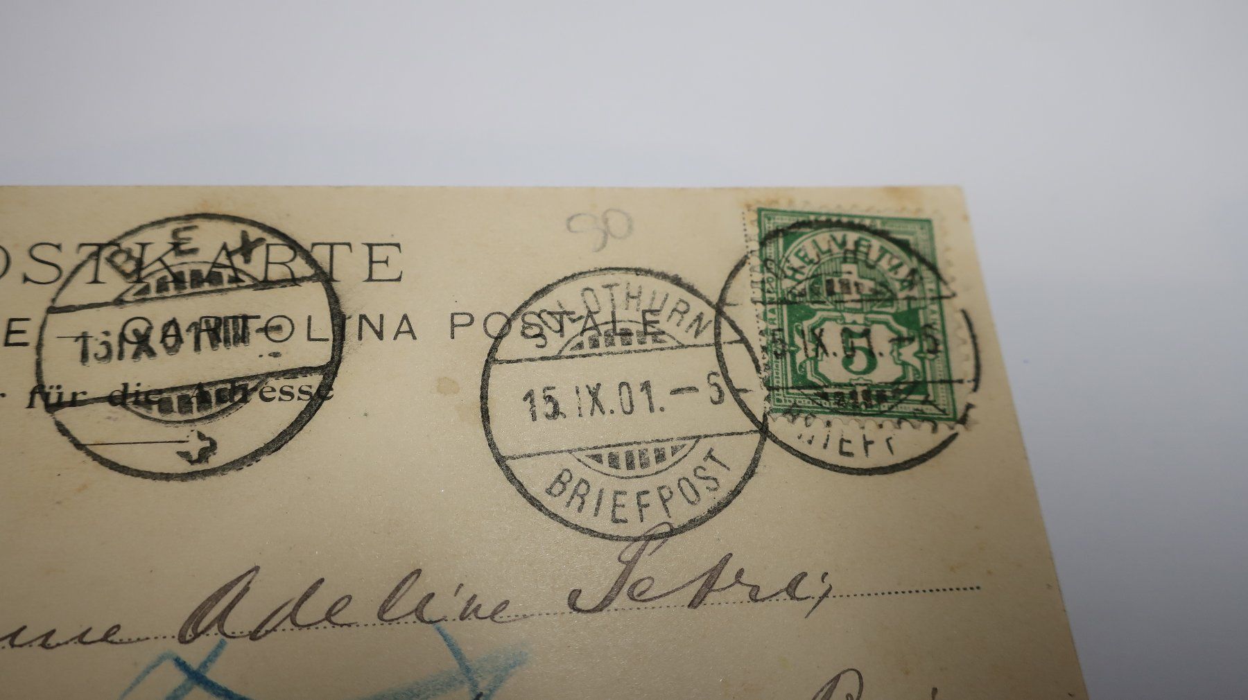 Cartoline postali: Gruss aus Solothurn   1901 – Usato da Cormoret venduto da Pascalll2001 5
