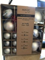 NEU Weihnachtsbaumkugel 16 Stück, Silber aus Glas