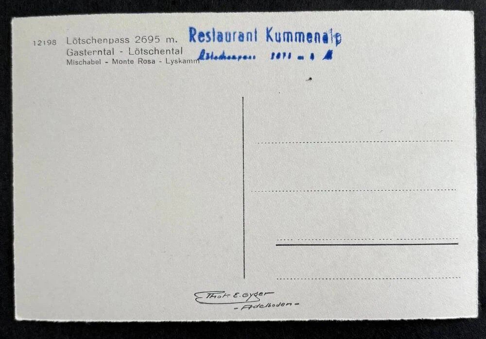 Cartes postales: ANSICHTSKARTE LÖTSCHENTAL – D'occasion à Ostermundigen par crazy-horse-1840 1