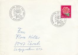 1964 207 Pro Juventute Rose FDC