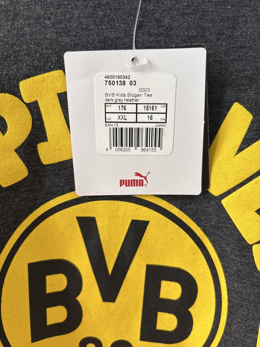 Puma T-shirt: BVB Slogan T-Shirt, Gr. 176, NEU – Nuovo e nell'imballaggio originale da Bern venduto da blu123 1