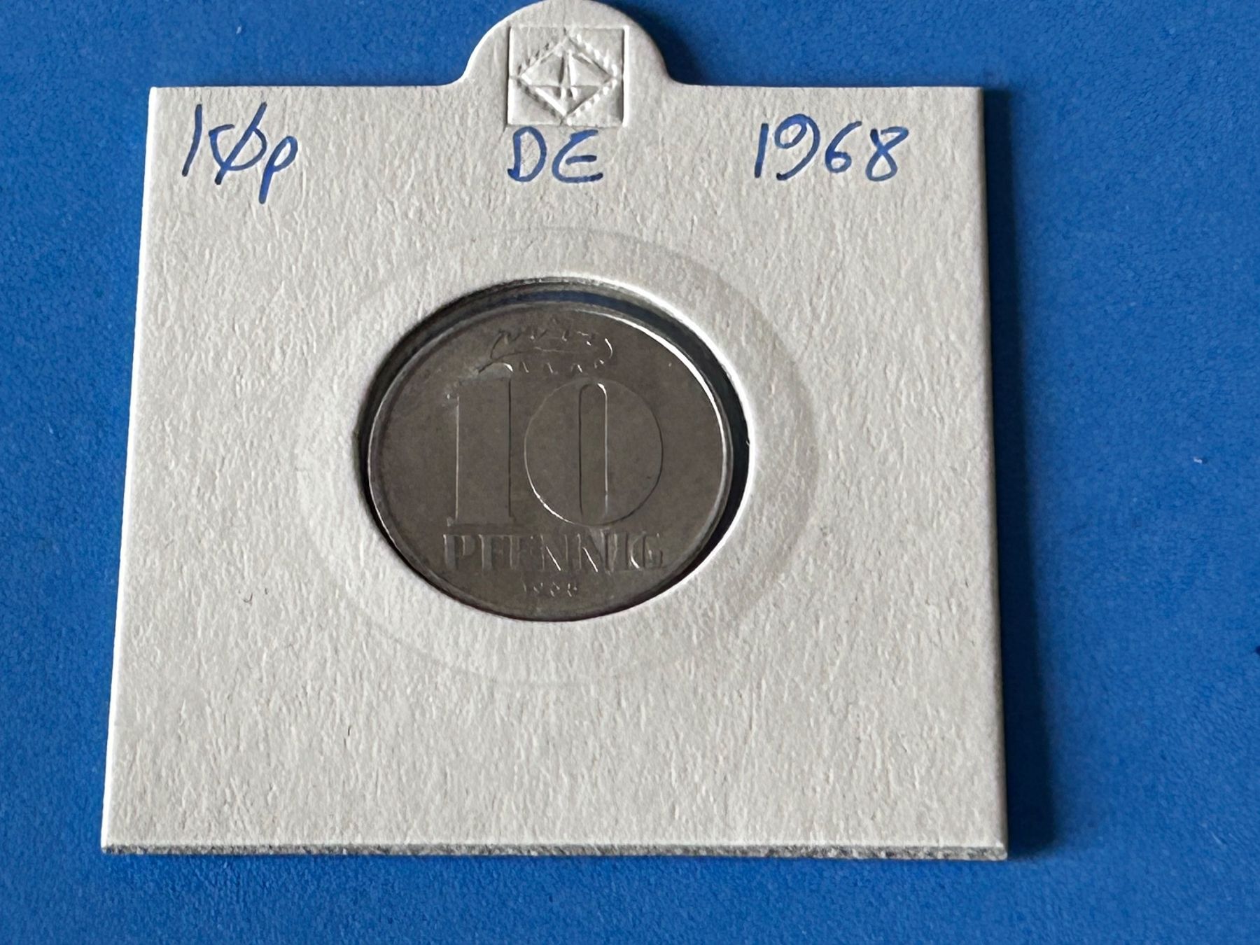 Alle Münzen: Germany - 10 Pfennigs 1968 – Gebraucht aus Corcelles NE von AJKader 2