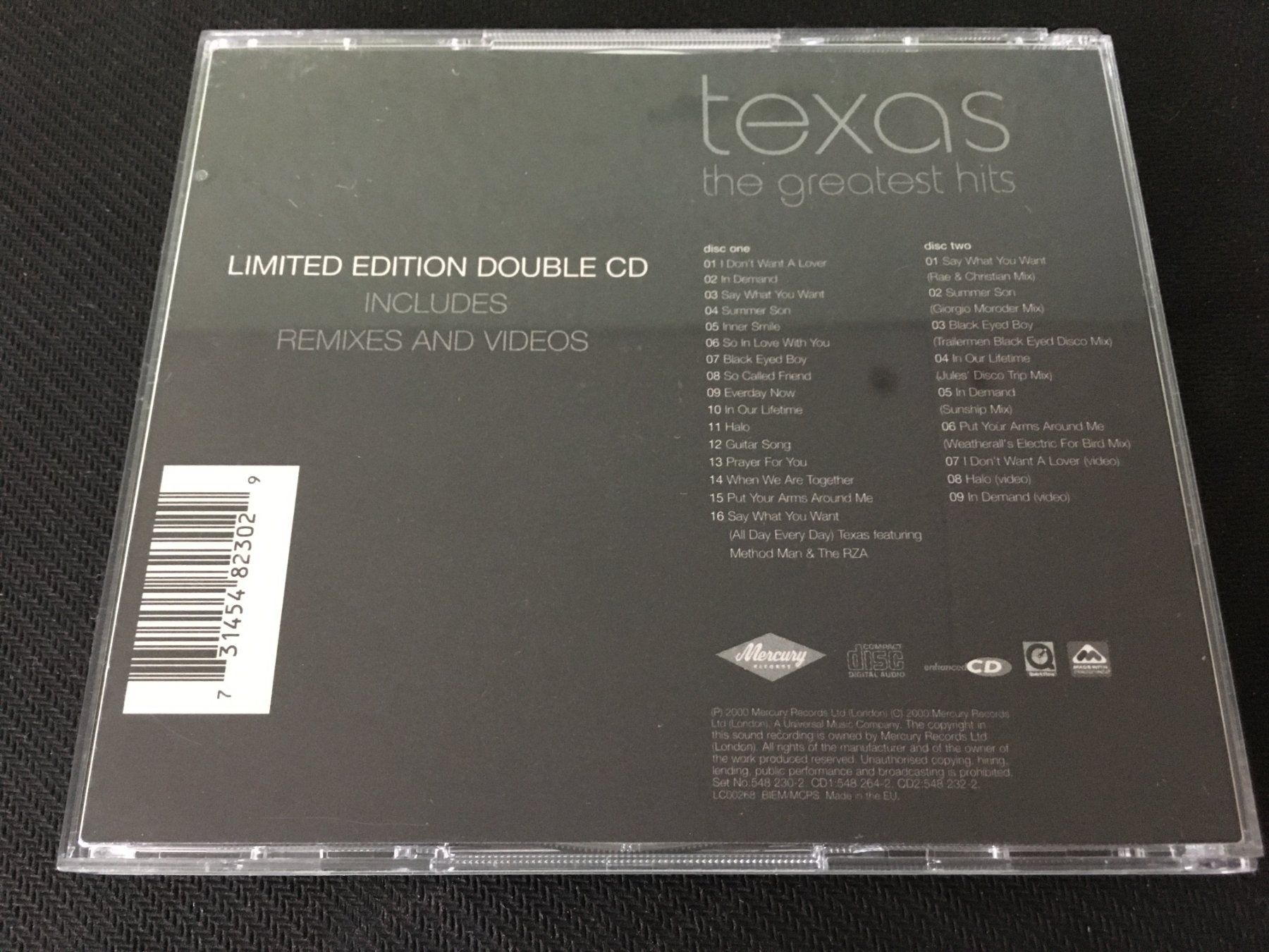 CD: Texas - The greatest Hits -CD- Lim. Edit 2cd – Usato da St.Gallen venduto da MedienJoe 2