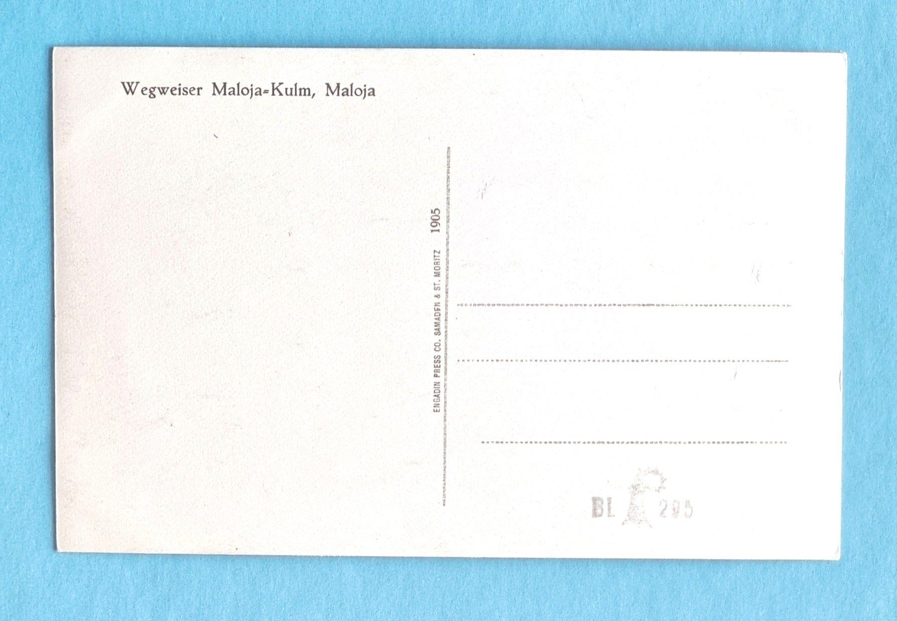 Cartes postales: Maloja - Wegweiser Maloja-Kulm - Oldtimer – D'occasion à Rothrist par RROENK 1