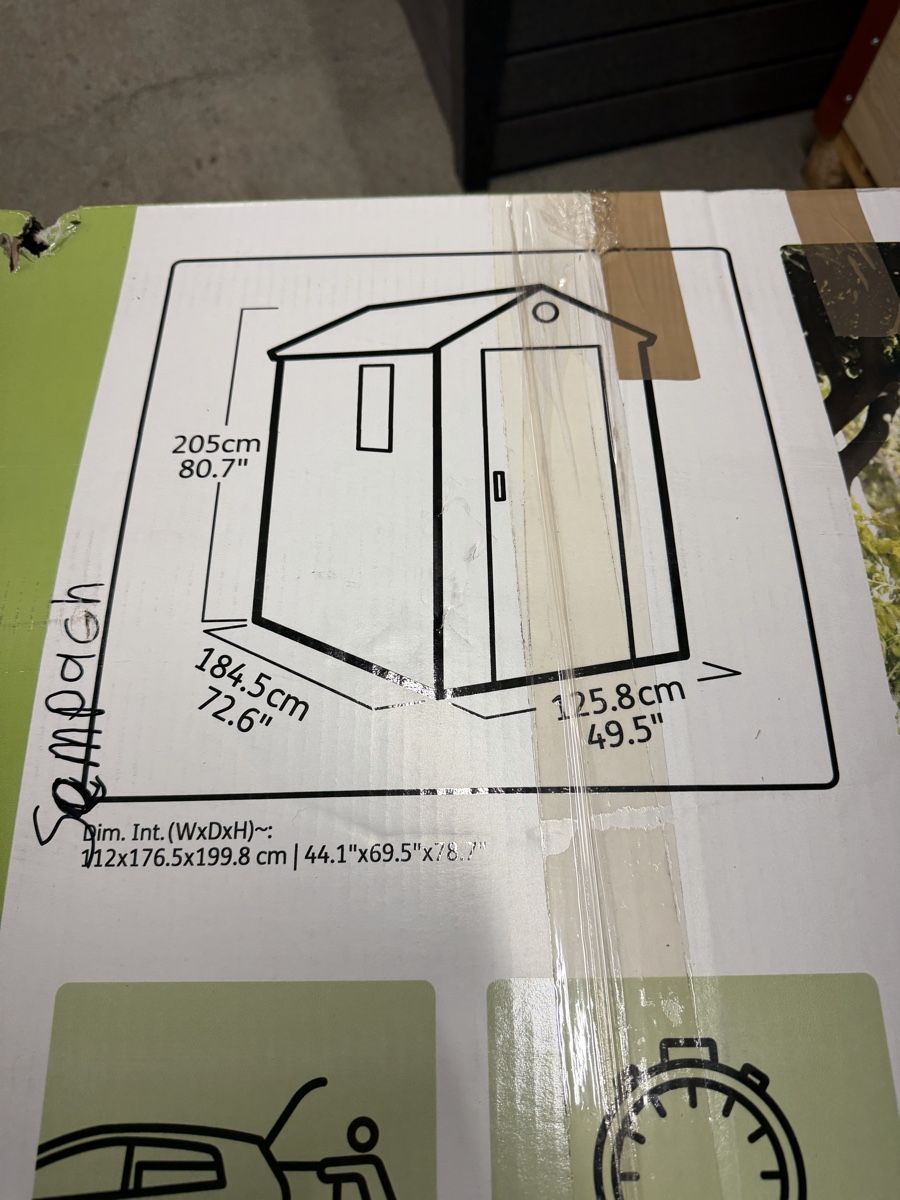 Keter Casette da giardino & serre: Keter Darwin 4x6 Gartenschrank,  – Difettoso da Gontenschwil venduto da Datei 2