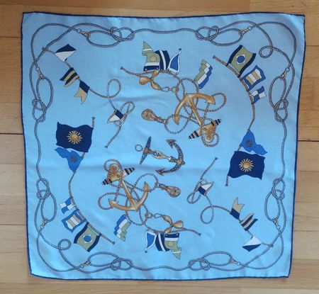 Seiden Tuch-Foulard Top Zustand