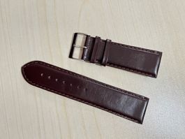 Braunes Leder Uhrenarmband, Stegbreite 24mm - Top Zustand