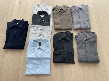 9 schöne Herrenhemden als Kleiderpaket / alle Langarm