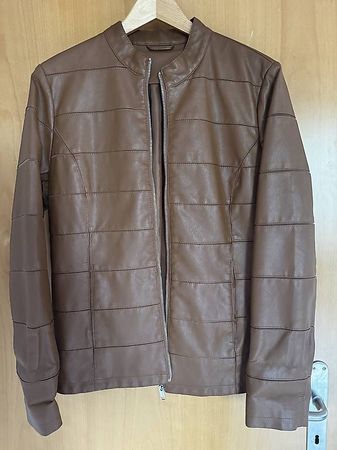 Damen-(Imitat)-Lederjacke
