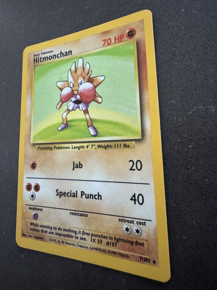 Pokémon Carte collezionabili: Hitmonchan Base Set GD 7/102 - Ab 1 .- – Usato da Cadro venduto da kiks27 2