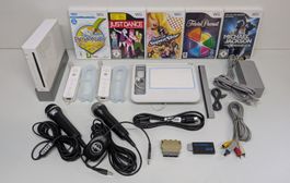 Nintendo Wii Kreativ-Set mit viel Zubehör und Spielen (HDMI)