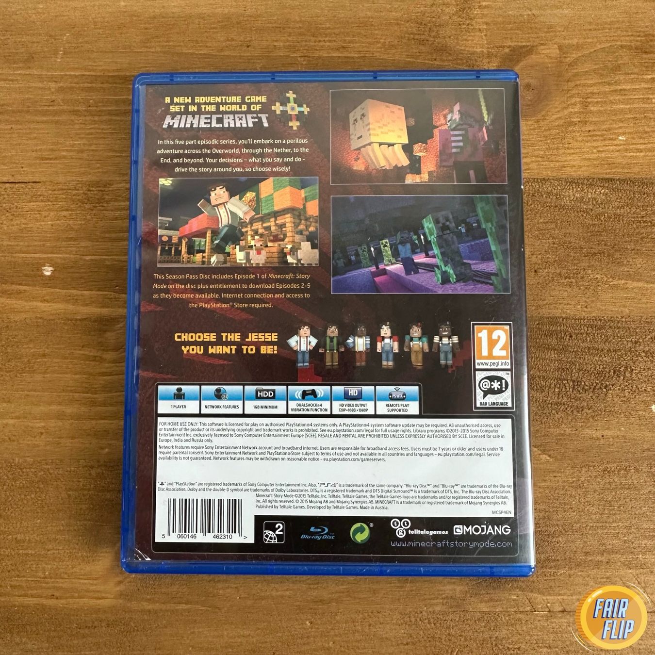 Giochi: PS4 Minecraft: Story Mode – Usato da Luzern venduto da fairflip 2
