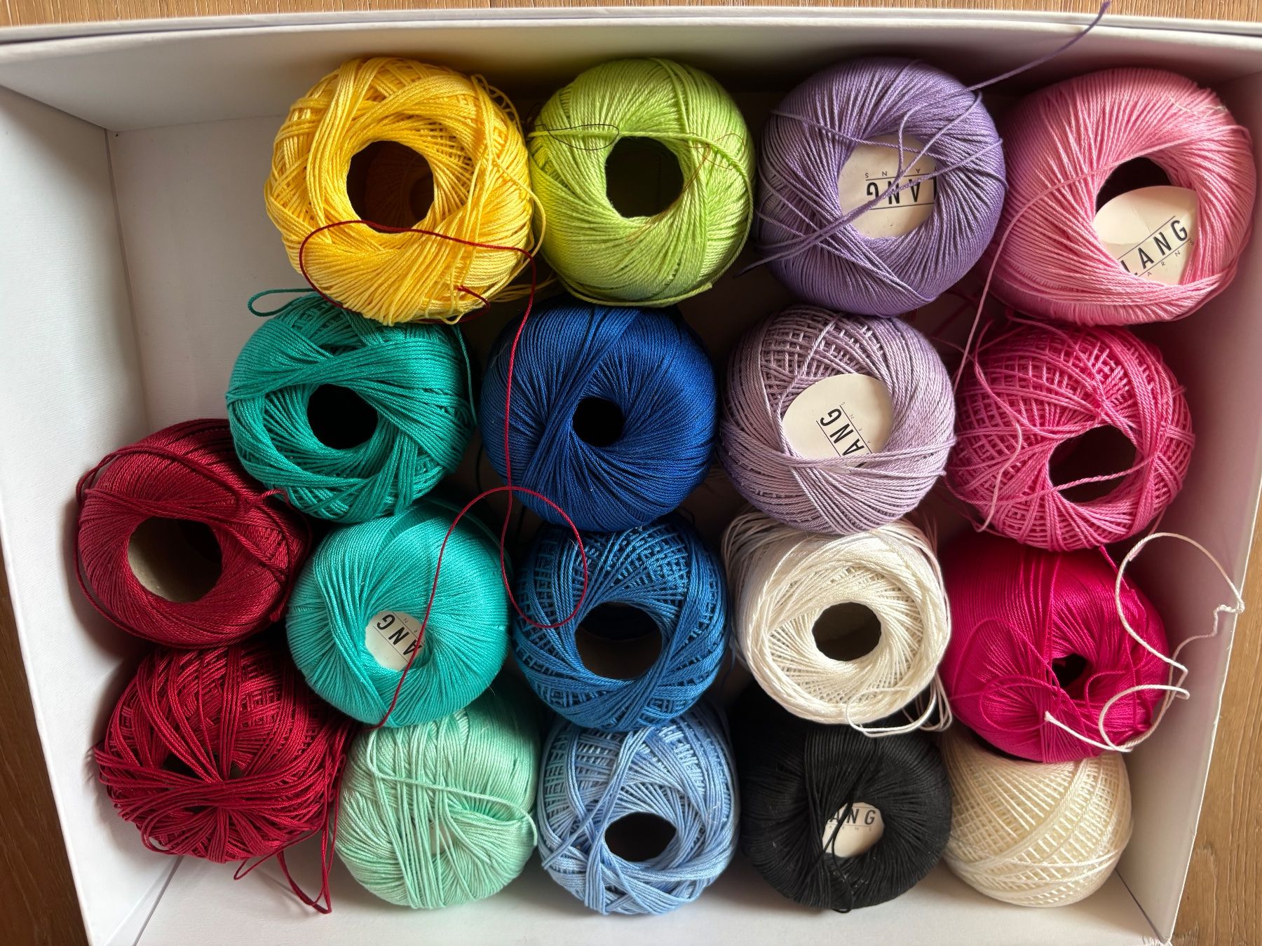 Lana: Garne Lang - verschiedene Farben – Usato da Weinfelden venduto da stella79