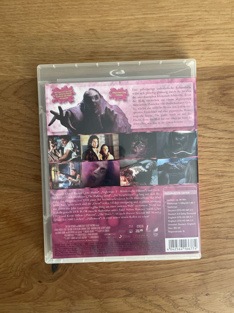 Tutti i DVDs: Der Blob (1988) BluRay – Usato da Hagendorn venduto da masterchieff 1